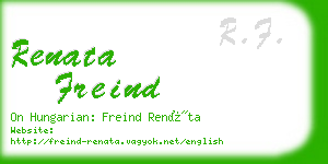 renata freind business card